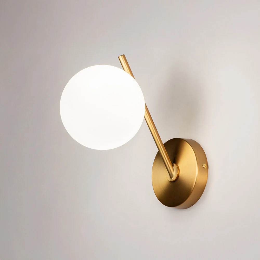 Orbit Brass Wall Light