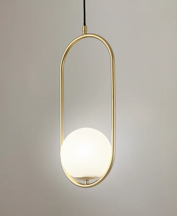 Ellipse Brass Pendant