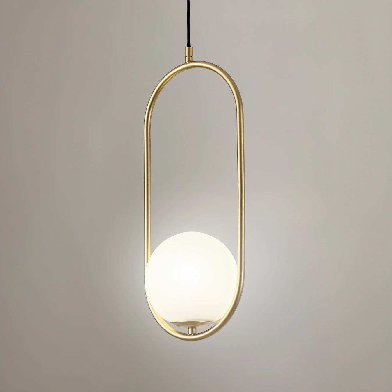 Ellipse Brass Pendant
