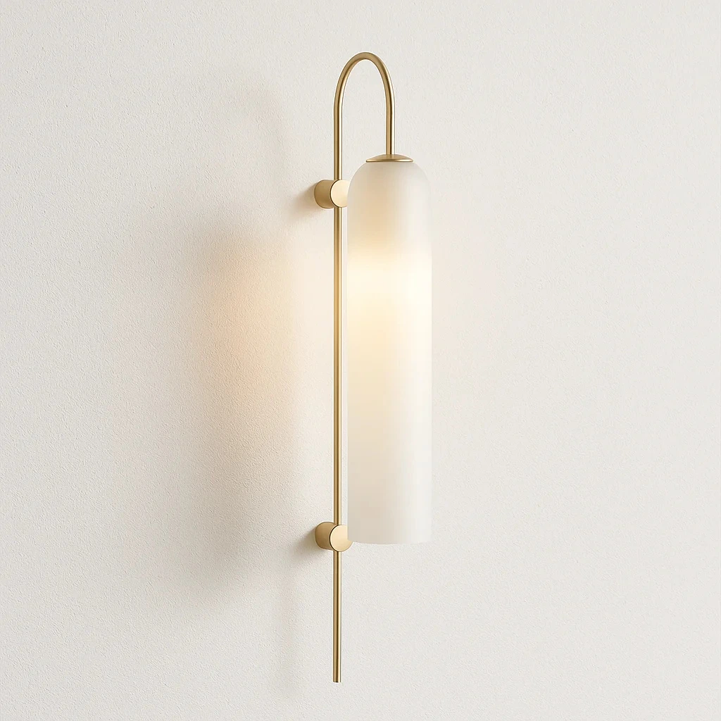 Lumen Brass Wall Light