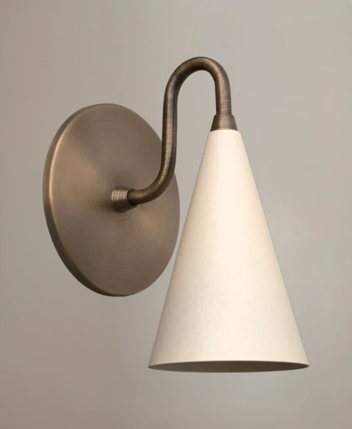 Cone Brass Wall Light